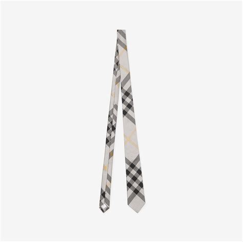 burberry camel check tie|Check Silk Tie in Chamomile .